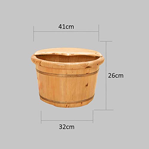 Cubeta de madera para spa de pies y sauna miniatura 3