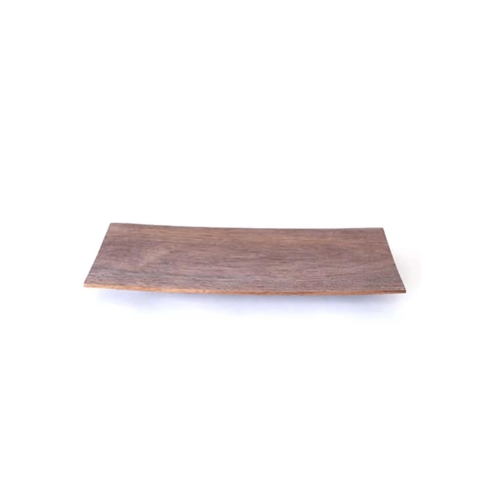 Bandeja de madera maciza hecha a mano para servir te y cafe en casa