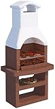 barbecue in muratura con mattoni refrattari  Beton Barbecue Carbone PREFABBRICATO in Cemento CM.L90xP59xH184