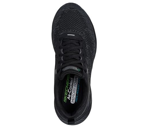 Skechers Men's Edgeride Exxo Sneaker, Black/Black, 10.5