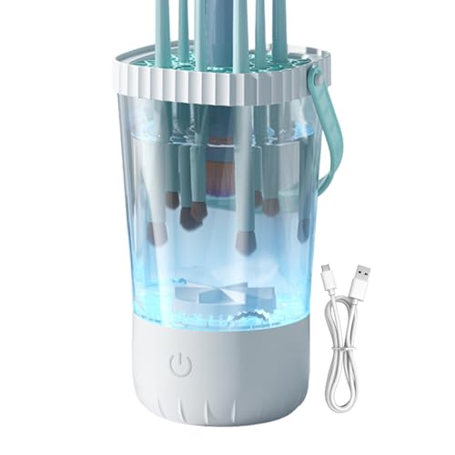 Limpiador de cepillos de maquillaje eléctrico | USB Herramienta de limpieza de cepillos automáticos recargables | Dispositivo de limpieza de maquillaje profesional | Regalo para mujeres,