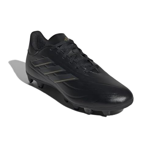 adidas Unisex Copa Pure II Club Flexible Ground Sneaker, Black/Carbon/Gold Metallic, 9.5 US Men