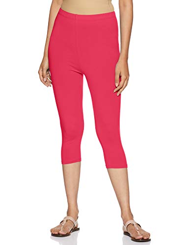 Rupa Softline Capri Leggings For Women Cotton Elastane Ultra Soft Free Size Stretch Fit Deal