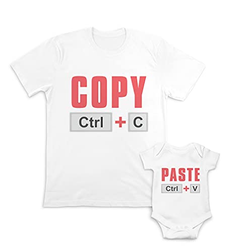 Father's Day Dad and Baby Matching Outfits Clothes Control Plus