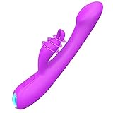 Upgraded G Spot Vibrator Rabbit Dildo Vibrator with 9 Powerful Vibration Clitoris Stimulator Vibrator for Female Dildo Adult Sex Toys for Women and Couples