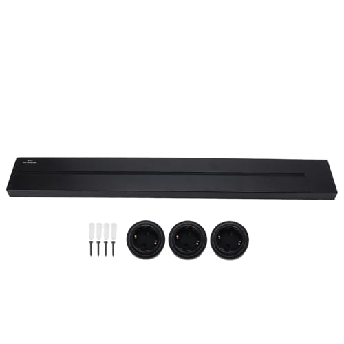 Prise de courant sur rail pour cuisine et bureau bloc amovible alu 600mm