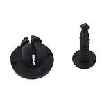 De color negro Shiwaki Clips De Sujeción De Ajuste De Parachoques De Plástico Rievt Genérico para Renault Megane Espace Paquete De 30 Piezas