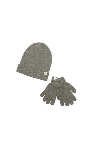 Image of Calvin Klein Boys' Ck Rib Beanie and Glove Set
