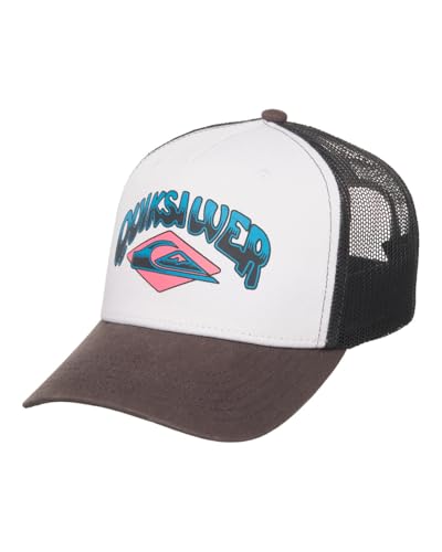Casquette trucker garçon Quiksilver anti transpiration grise en coton taille unique