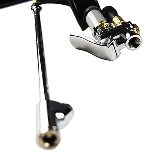 Manometr pistolet do pompowania opon samochodowych z manometrem 0-160 PSI Heavy Duty narzędzia do pomiaru ciśnienia w oponach z podwójną stopą (zakres ciśnienia: złącze europejskie) (złącze japoński