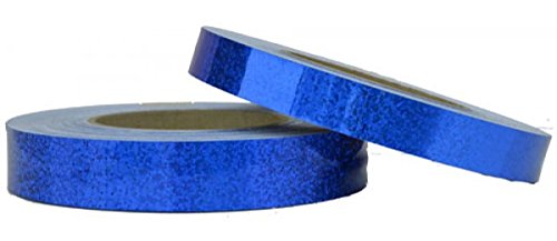 Holographic Sequin Tape - Cobalt Blue (3/4-inch x 150 ft) by Hoopologie