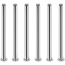 6 Pieces of 3.5-inch Indoor Door Hinge pins Replacement, Suitable for 3.5-inch Oil-Rubbed Bronze Hinge pins and Screws, Silver