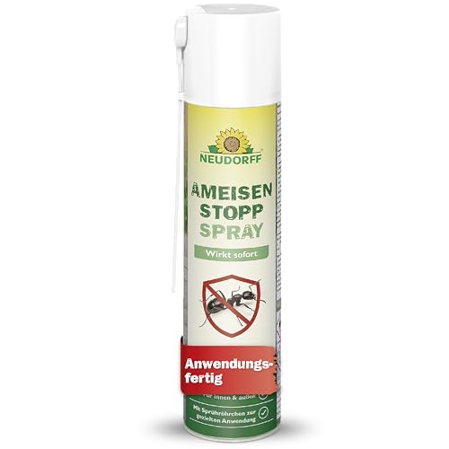 Neudorff AmeisenStopp Spray Anwendungsfertiges Ameisenspray mit Sofortwirkung schützt effektiv gegen Ameisen - für Innen und Außen 300 ml