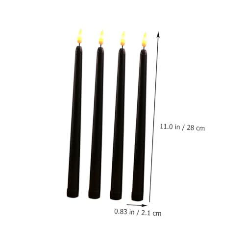 Bougies LED sans flamme pour Halloween et décoration de table chaleureuse