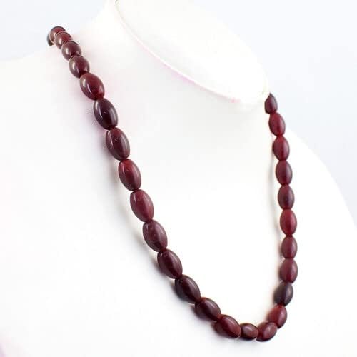 240 Cts Earth Mined Single Strand Onyx Beaded Womens Necklace Jewelery CHIK_NECKLACE-32341