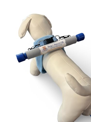Picket Protector Classic Series Step-in Air Harness Bundle - Keeps Those Dogs Inside the Fence! - Baby Blue S (Chest Circumference 14.5 - 16)
