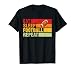 Retro Vintage Eat Sleep Football Repeat American Sport Boys T-Shirt