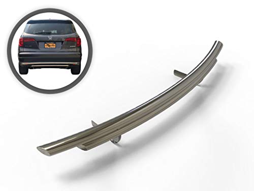 VANGUARD VGRBG-0923-1191SS Stainless Steel Double Layer Rear Bumper Guard | Compatible with 19-25 Honda Passport / 16-22 Honda Pilot