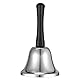 VABNEER Handglocke Glocke Klingel Hand Tischglocke Rezeptionsklingel Tischklingel Anrufsglocke(Silber)