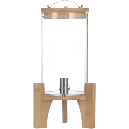 msidtsoy ビバレッジカップ 大容量 1.5L/2.5L/3L/4L/5L 蛇口付き冷水ボトル プラムワイン ジュース ビール ドラゴンヘッド シール ストレージコンテナ 飲酒用 ジャグ ドリンクサーバー 金属台座付き 蛇口 トレー付き ピッチャー