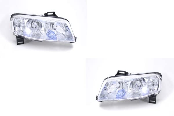 Johns, Jeu de phares compatibles avec les phares Fiat Stilo (192) 10/01-11/10 H7/H1/H1 - Kit gauche et droit