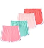 Garanimals Baby Girl Peach Dolphin Shorts, Size 18 Months, 4 Pack Set | Machine-Washable Pull-On Knit Shorts, Soft Fabric for Everyday Wear, Mid-Rise, Breathable, OEKO-TEX Standard 100 Certified