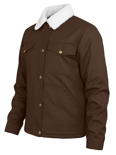 Image of URBAN BUCK Concealed Carry Jacket Men Insulated Heavy-Duty Tactical Sherpa Stealth Jacket with Pockets