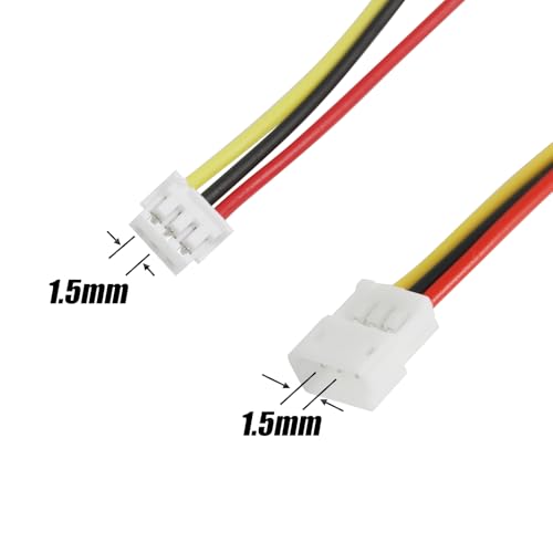20 pares conector eléctrico micro ZH1.5mm 3 pines miniatura 3