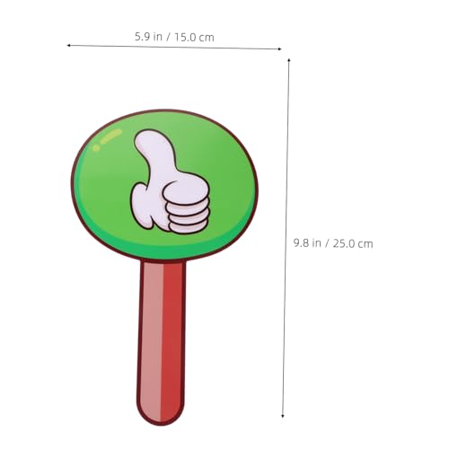 Paddle de votación pequeño STOBOK 2 piezas PVC miniatura 4