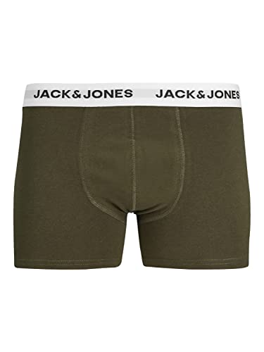 Jack & Jones Herren Jacsolid Trunks 10 Packs Boxershorts, 4x Schwarz, 2x Port Royale, 2 Ivy Green, 2x Dark Grey Melange ,S – Ansicht 6