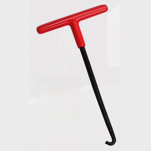 Crochet de ressort d'échappement pour réparation d'échappement de moto - Extracteur de ressort en acier au chrome vanadium 149 x 81 mm compatible avec les modèles de moto (noir)