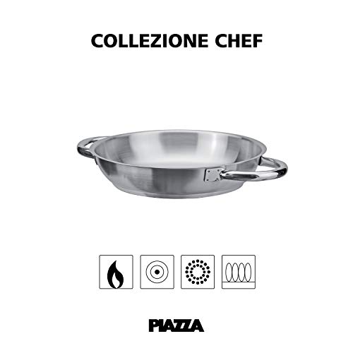 Poêle Chef Piazza 20 cm de diamètre ustensile de cuisson hauteur 4,5 cm
