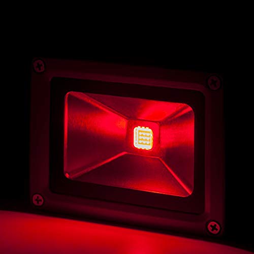 Projecteur LED Spot 10W 850Lm IP65 Brico Rouge 40 000H [BQFS11510-R] |
