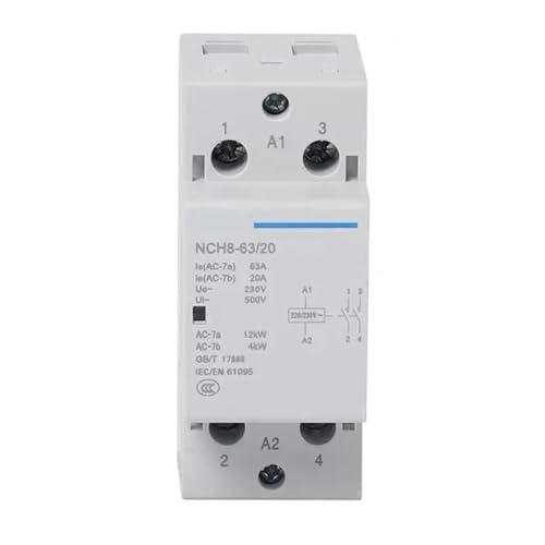 Contacteur ca domestique NCH8-40 2NO2NC 40A pour tableau rail Din