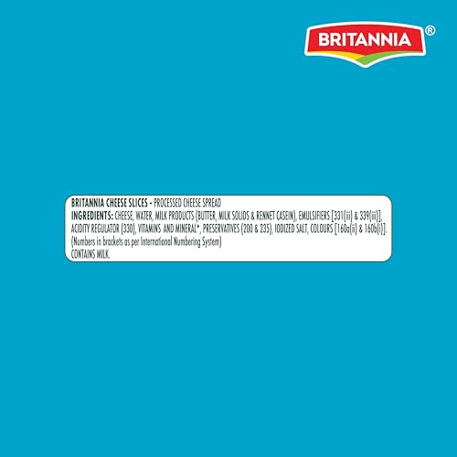 Image of Britannia The Laughing Cow Cheese Slices, 663g (Pack of 39), Pale White