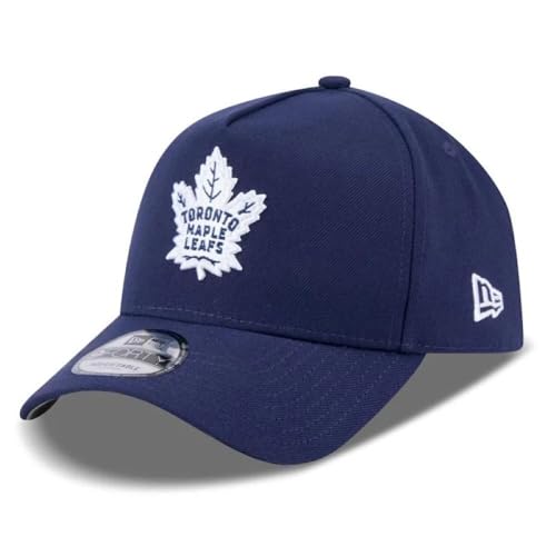 Navy Toronto Maple Leafs Core A-Frame 9FORTY Adjustable Hat miniatura 1