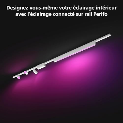 Plafonnier Philips Hue W&c Perifo 3 Spots+1 Barre - vue 3