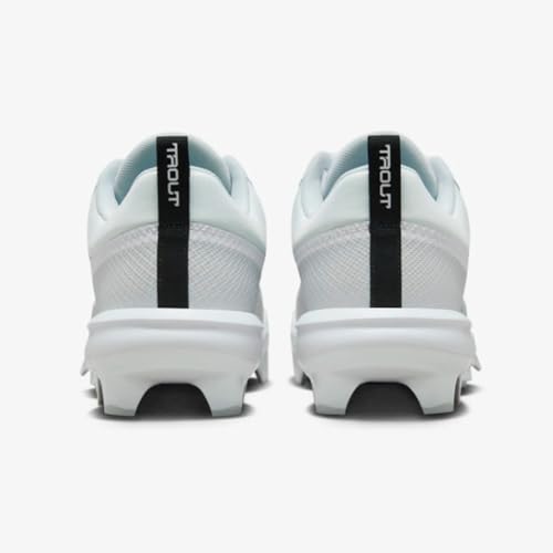 Nike Force Trout 9 Pro Low Rubber Baseball Cleats (FB2908-100,White/Black-Pure Platinum)3