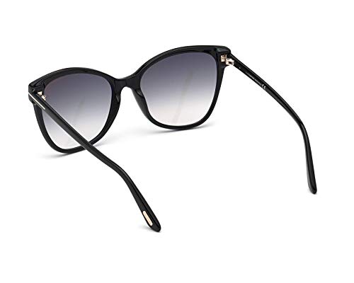 Tom Ford ANI FT 0844 Shiny Black/Dark Grey Shaded 58/18/140 women Sunglasses3