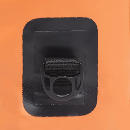 Protect Valuables with Waterproof Dry Bag, Lightweight PVC Material, 2.6 Gallon Capacity, Boating and Outdoor Activities, Orange and Black3