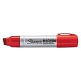 Sharpie - Magnum Oversized Permanent Marker, Chisel Tip, Red 44002 (DMi EA