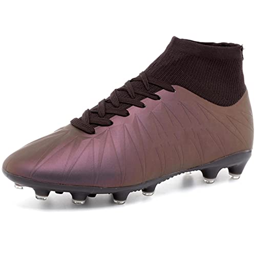 FFKL Jungenfußballstiefel Kindermädchen Trainer Nicht-Schlupf-Junior-Fußballschuhe Sportschuhe Outdoor Athletic Sneakers Fußballschuhe Unisex,A-38 Cover
