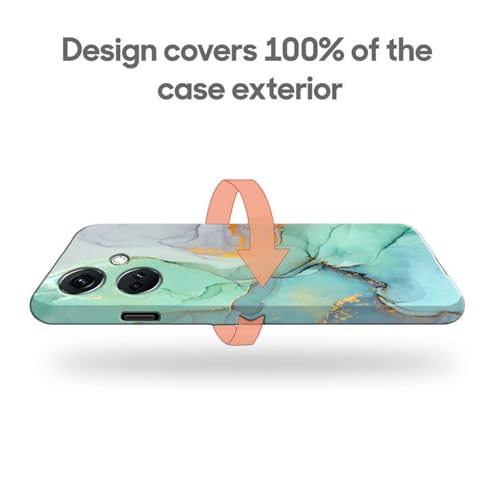 Image of COLORflow Polycarbonate Back Cover Compatible with OnePlus Nord CE 3 5G | Beautiful Green Marble | Designer Printed Hard CASE Bumper Back Cover Compatible with OnePlus Nord CE 3 5G