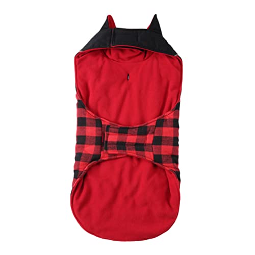ifundom 1pc Pet Dog Raincoat Thickened Winter Dog Coat for Outdoor Use Reflective Design Warm and Comfortable Puppy Apparel Present for