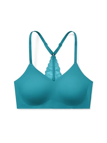 Image of True & Co Womens Lace Racerback Adjustable Strap Bralette