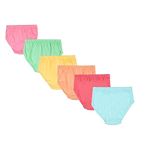 Image of Red Rose Girl's Cotton Little Masha Printed Underwear | Panties for Girls (Pack of 6)