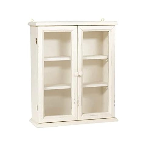 Biscottini Vintage White Display Cabinet Cover