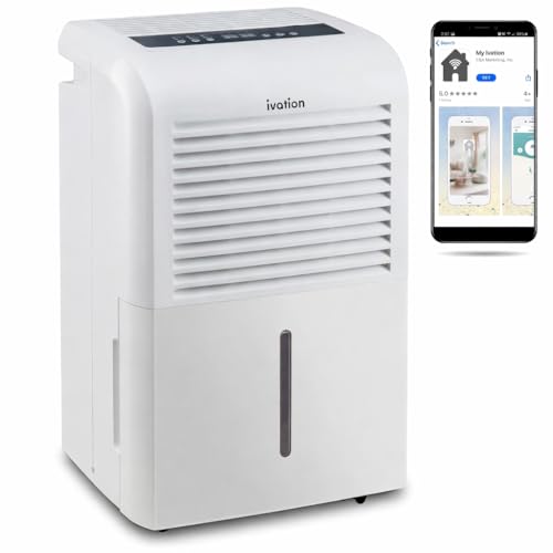Ivation Smart Wi-Fi Energy Star Dehumidifier with App