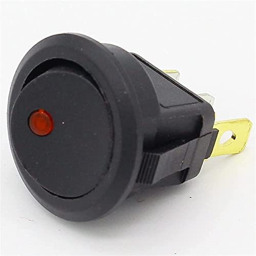 Interrupteur LED 12V auto moto bouton 3 broches rouge ON-OFF commande tableau de bord x2