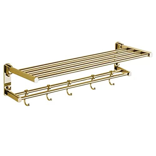Étagère de rangement panier suspendu multifonctionnel or 90cm - 2